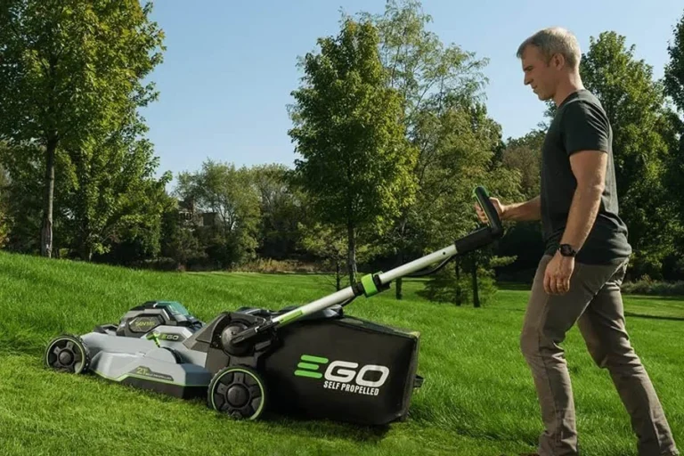 electric lawn mower with bag